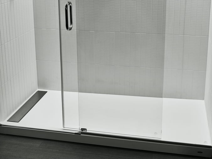linear drain commercial shower pan
