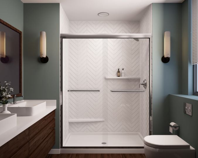 bypass shower door