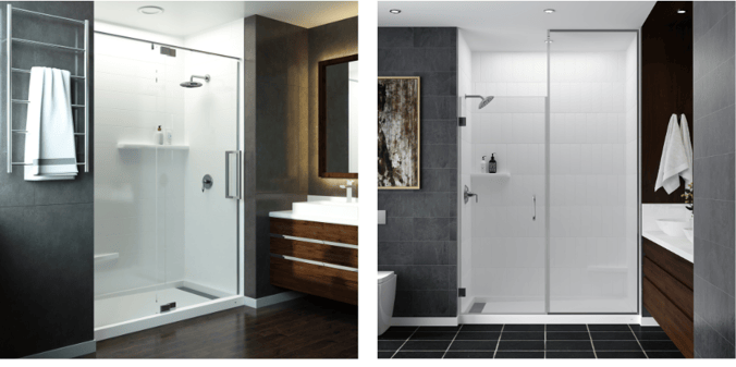 commercial shower door options
