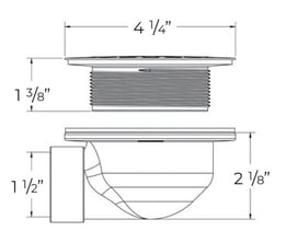 side outlet drain lps015